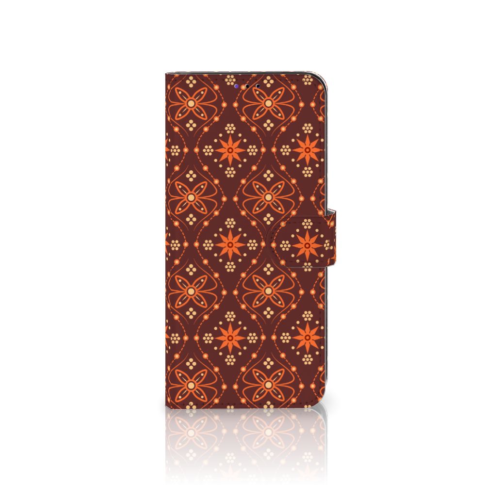 Samsung Galaxy A22 5G Telefoon Hoesje Batik Brown