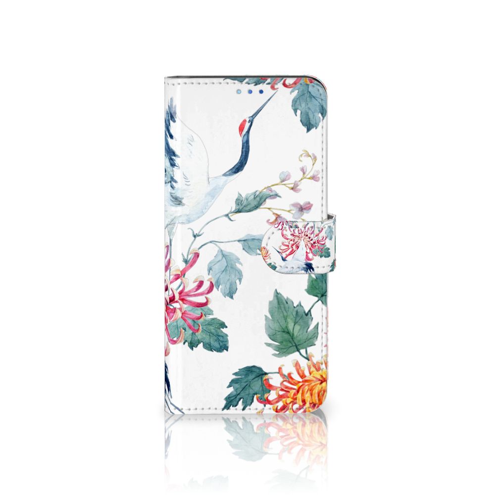 OPPO Find X3 Neo 5G Telefoonhoesje met Pasjes Bird Flowers