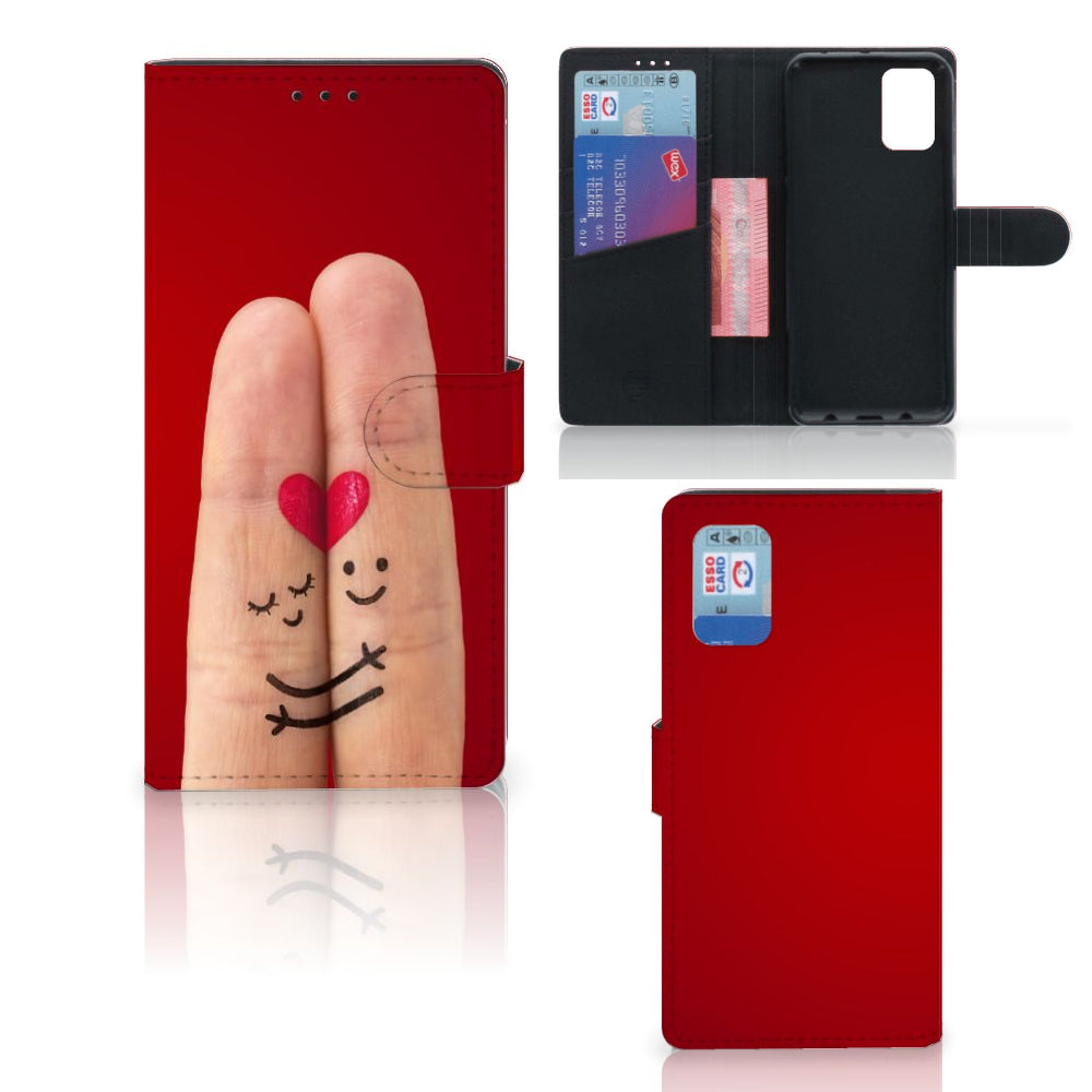 Samsung Galaxy A02s | M02s Wallet Case met Pasjes Liefde - Origineel Romantisch Cadeau