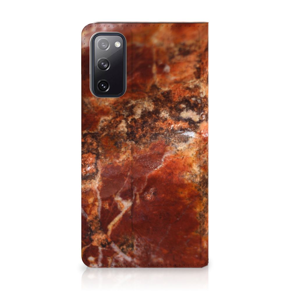 Samsung Galaxy S20 FE Standcase Marmer Bruin - B2C Telecom