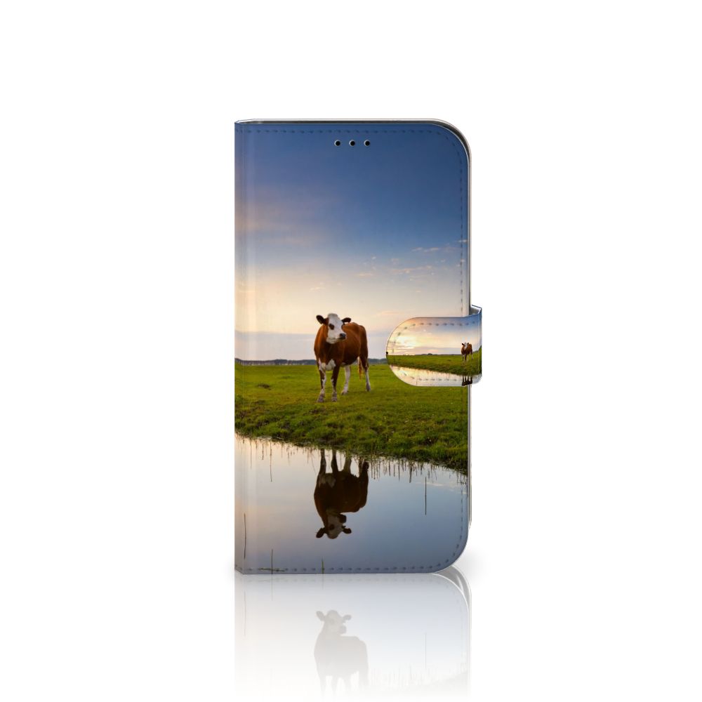 iPhone 13 Pro Max Telefoonhoesje met Pasjes Koe