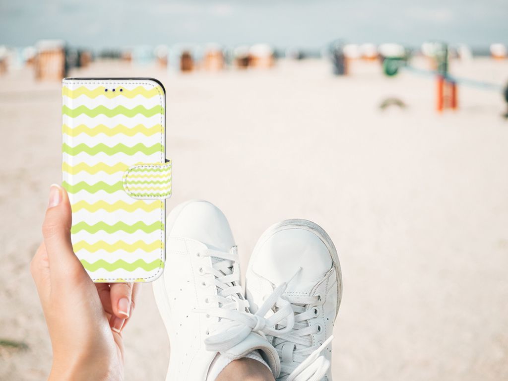 Samsung Galaxy S10e Telefoon Hoesje Waves Yellow