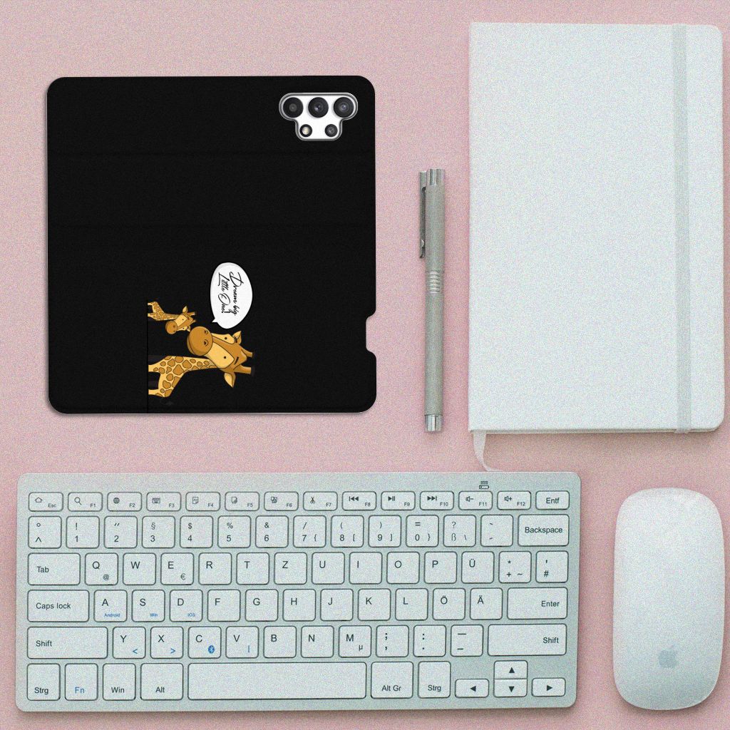 Samsung Galaxy A32 4G | A32 5G Enterprise Editie Magnet Case Giraffe - B2C Telecom