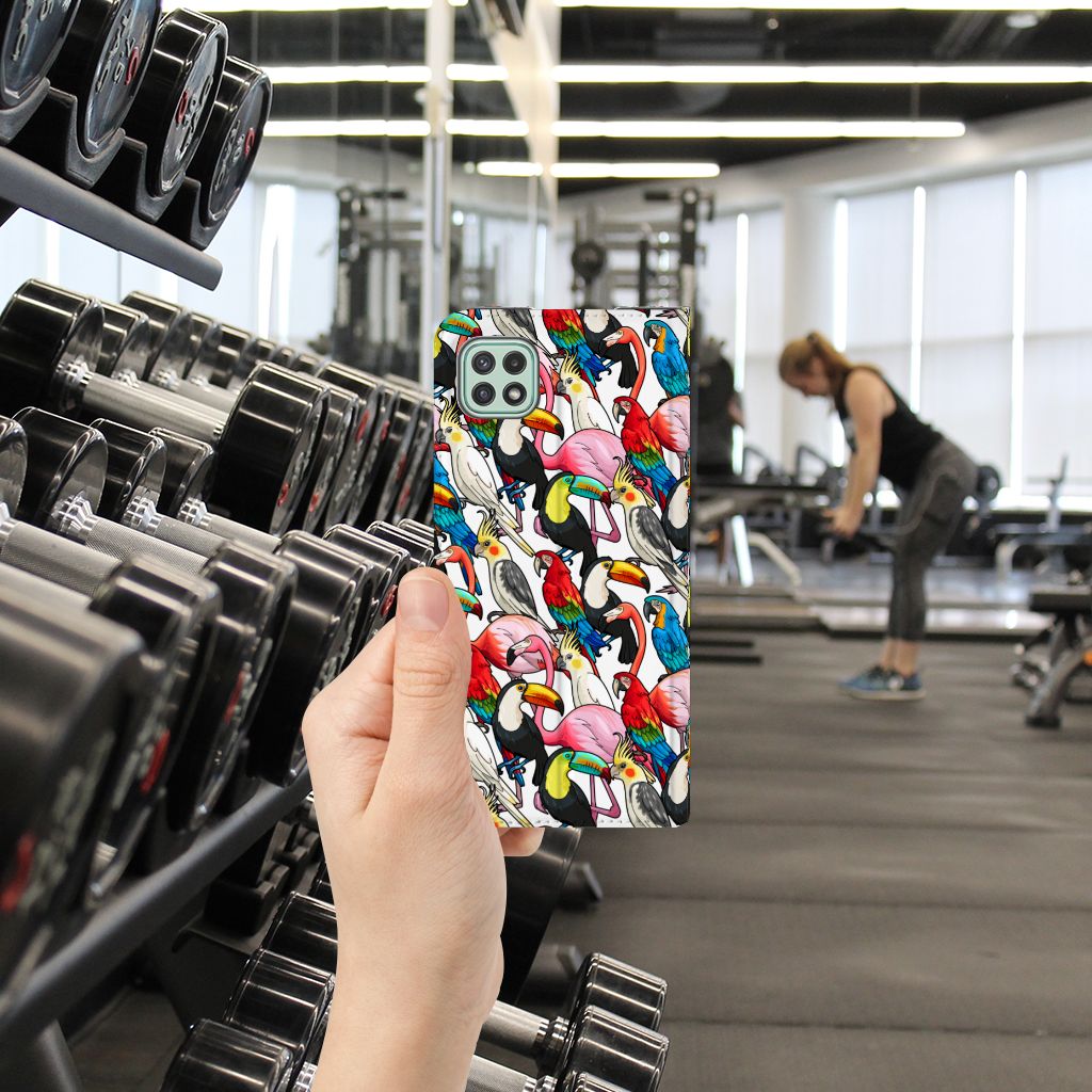 Samsung Galaxy A22 5G Hoesje maken Birds - B2C Telecom
