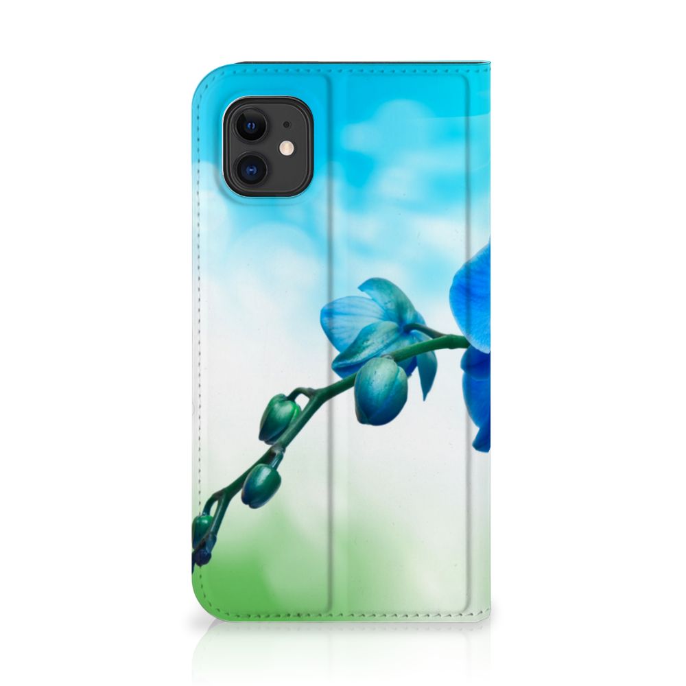 Apple iPhone 11 Smart Cover Orchidee Blauw - Cadeau voor je Moeder