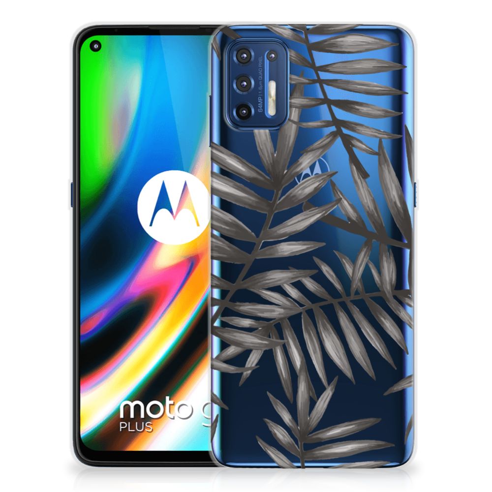 Motorola Moto G9 Plus TPU Case Leaves Grey
