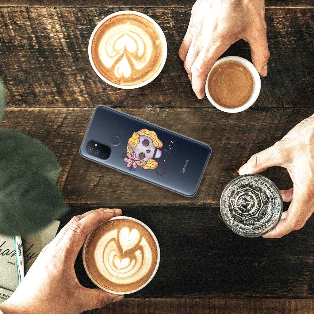 Silicone Back Case OnePlus Nord N100 Boho Skull B2C Telecom