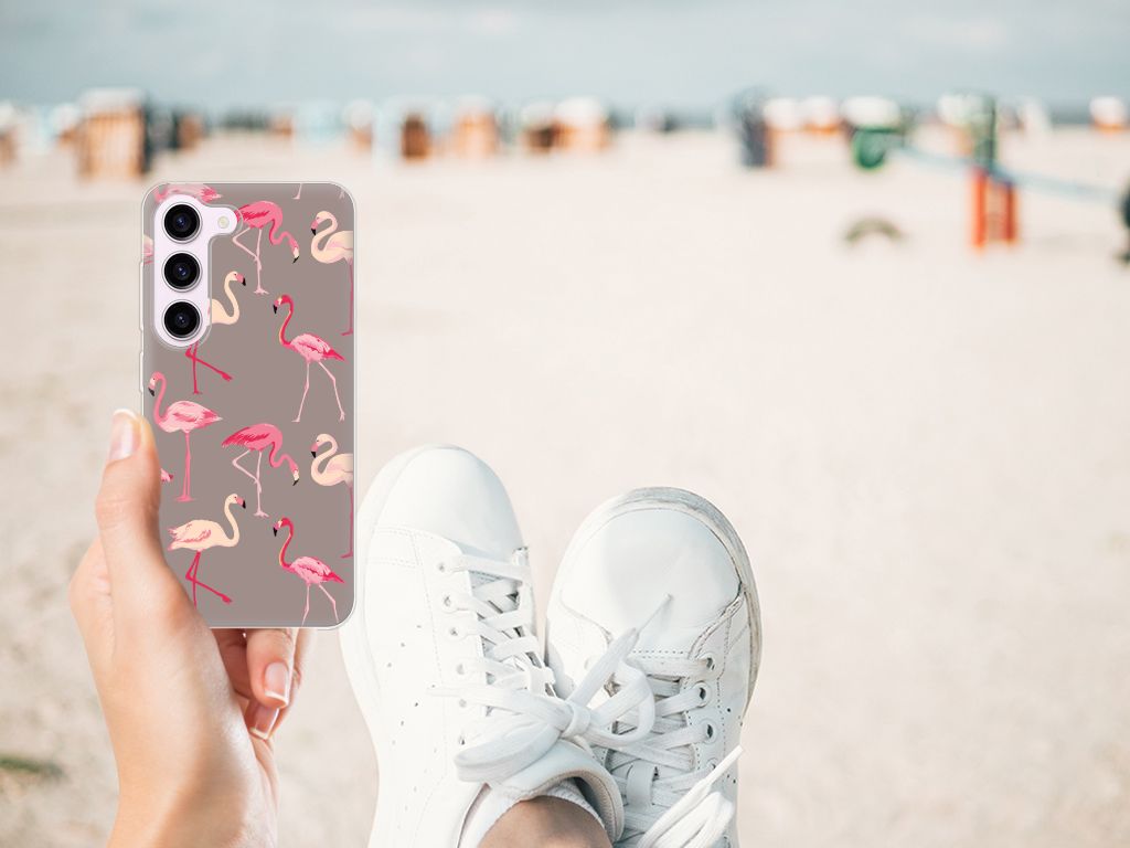 Samsung Galaxy S23 TPU Hoesje Flamingo B2C Telecom