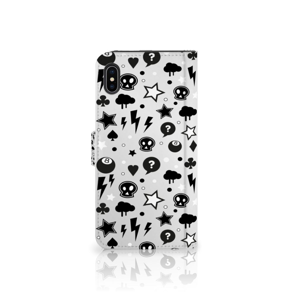 Telefoonhoesje met Naam Apple iPhone Xs Max Silver Punk