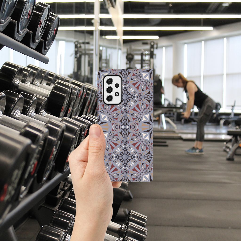 Samsung Galaxy A73 Standcase Flower Tiles - B2C Telecom