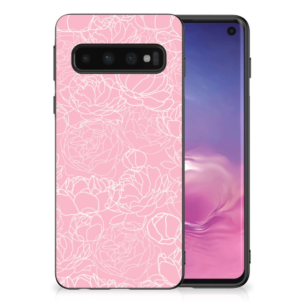 Samsung Galaxy S10 Skin Case White Flowers B2C Telecom