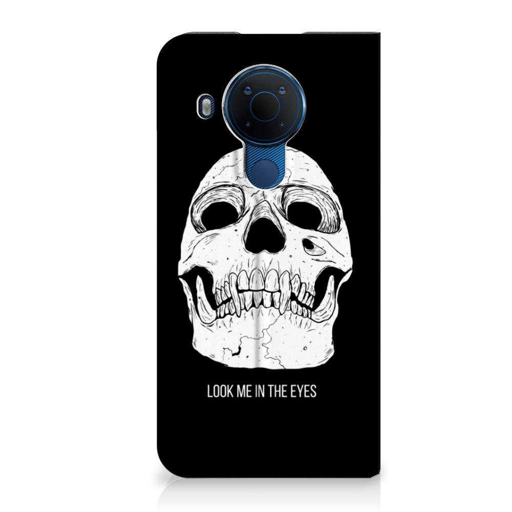 Mobiel BookCase Nokia 5.4 Skull Eyes - B2C Telecom