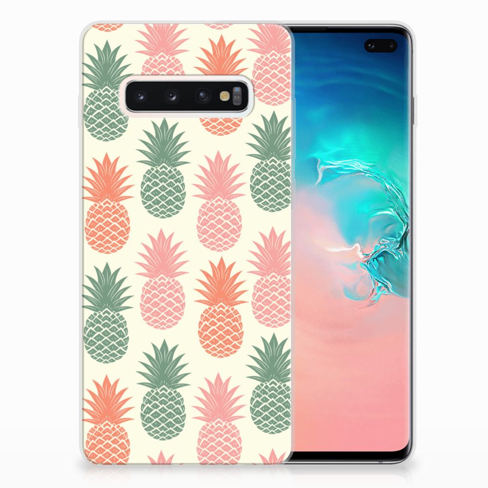 Samsung Galaxy S10 Plus Siliconen Case Ananas