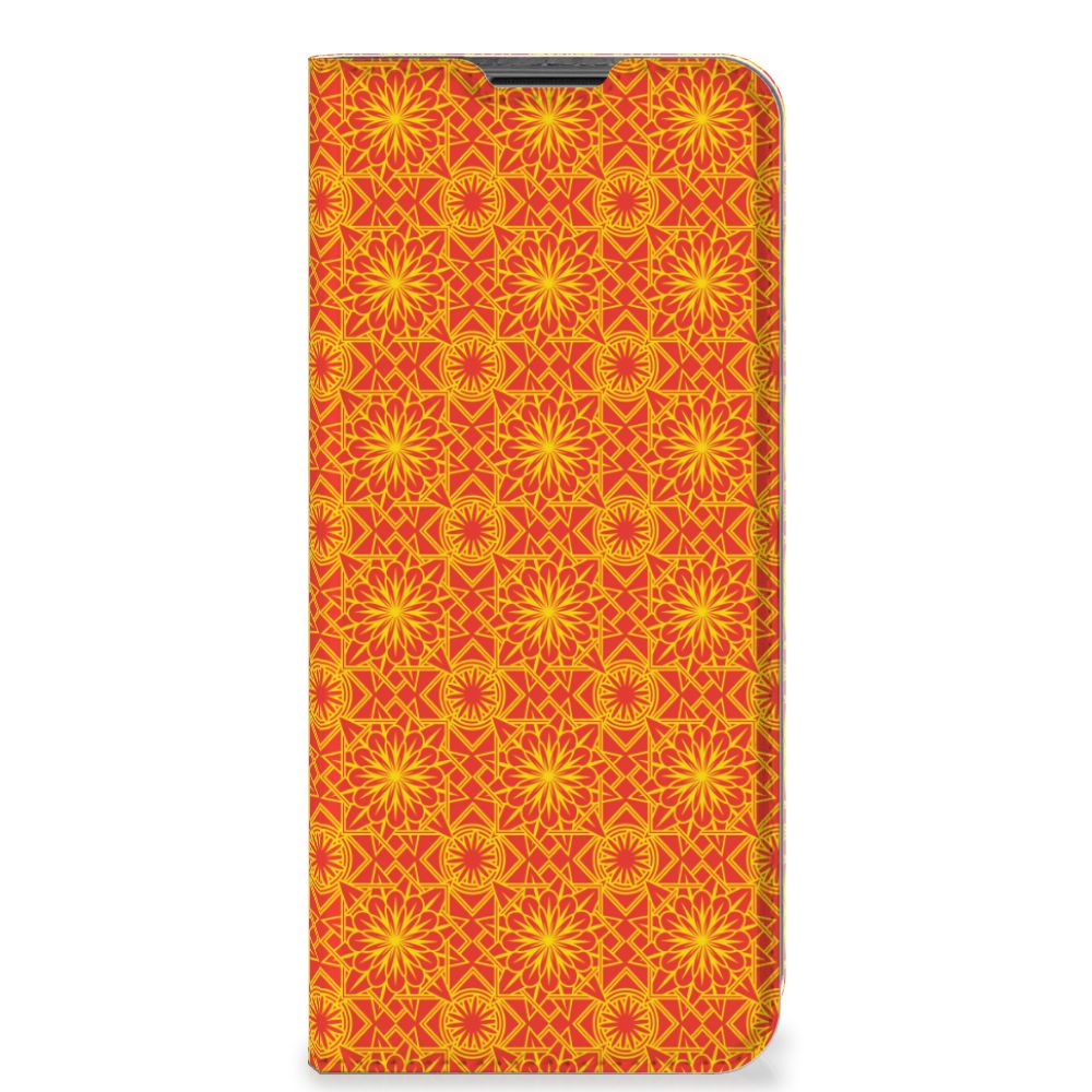 Nokia G50 Hoesje met Magneet Batik Oranje - B2C Telecom