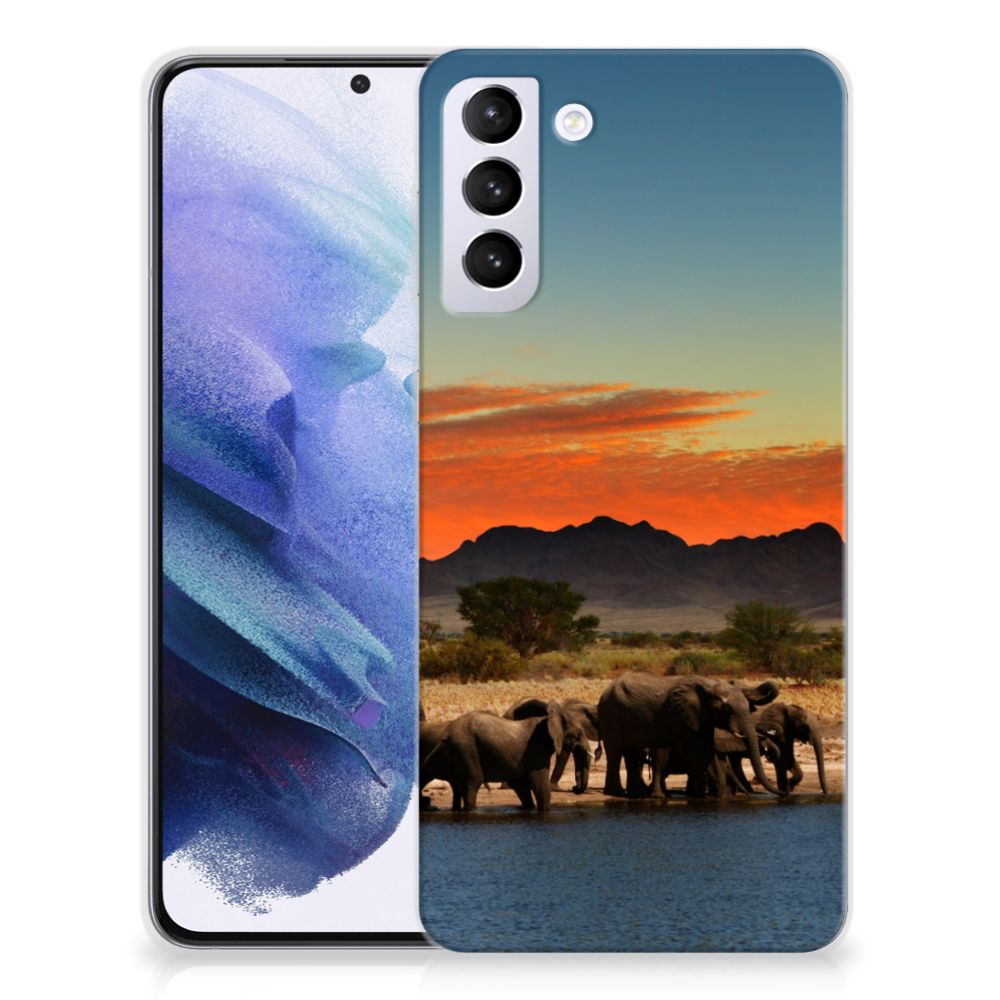 Samsung Galaxy S21 Plus TPU Hoesje Olifanten B2C Telecom