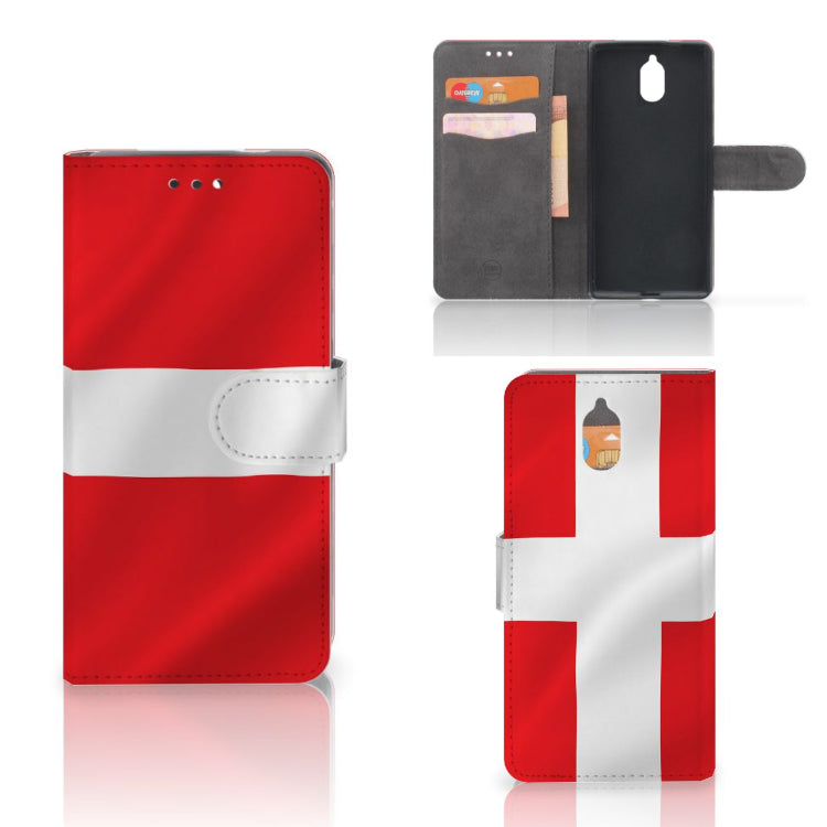 Nokia 3.1 (2018) Bookstyle Case Denemarken