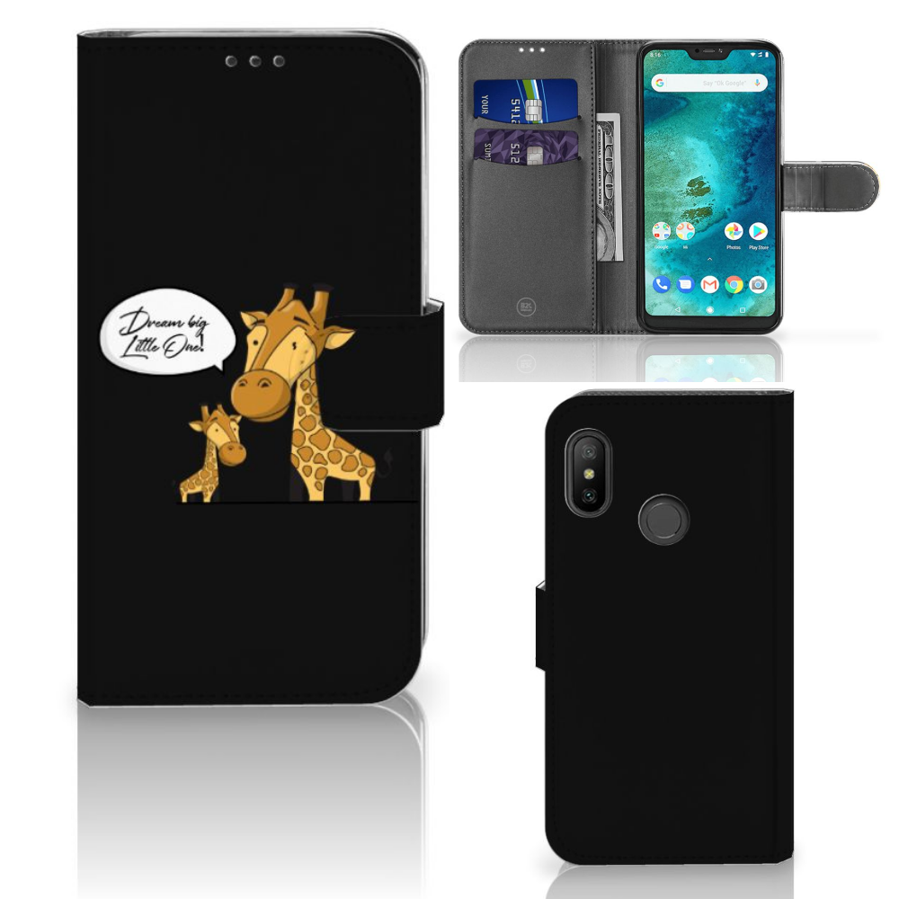 Xiaomi Mi A2 Lite Leuk Hoesje Giraffe