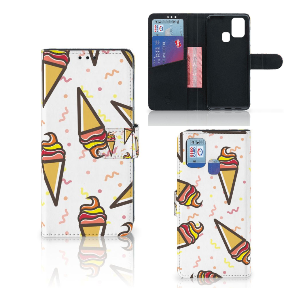 Samsung Galaxy M31 Book Cover Icecream