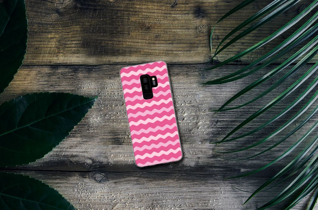Samsung Galaxy S9 Plus TPU bumper Waves Pink