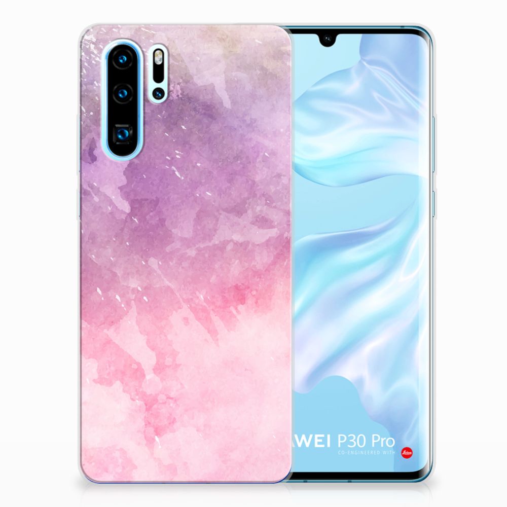 Hoesje maken Huawei P30 Pro Pink Purple Paint