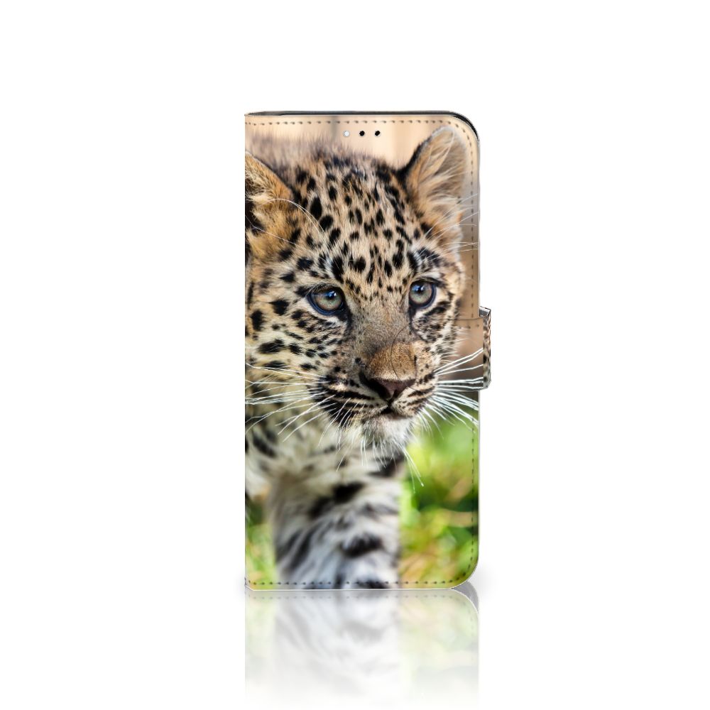 Samsung Galaxy A23 Telefoonhoesje met Pasjes Baby Luipaard