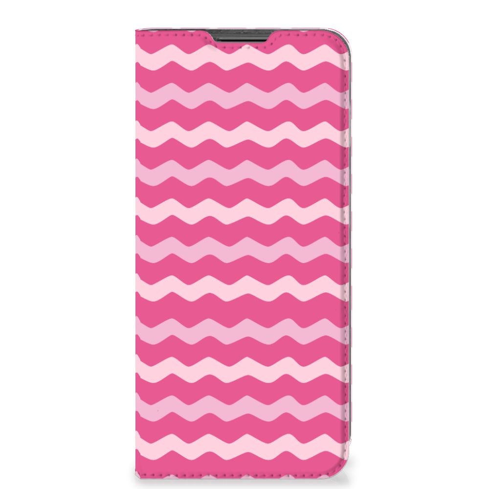 Motorola Moto G22 Hoesje met Magneet Waves Pink - B2C Telecom