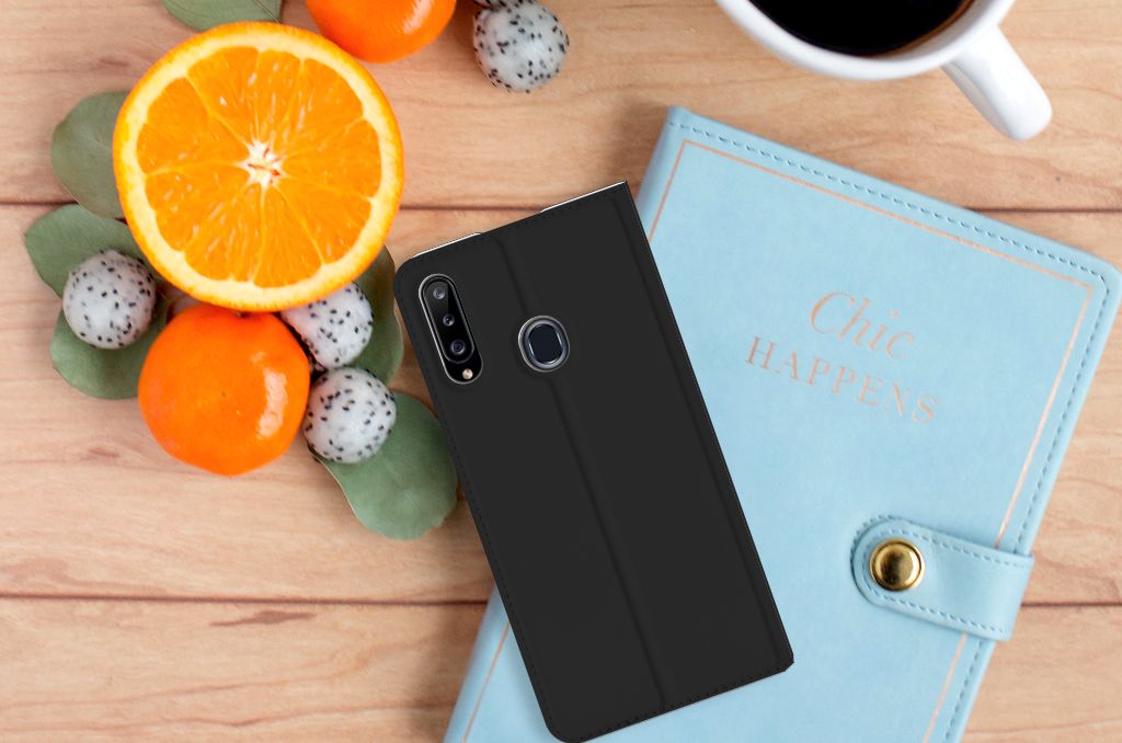 Samsung Galaxy A20s Hoesje met tekst Woke Up - Origineel Cadeau Zelf Maken - B2C Telecom