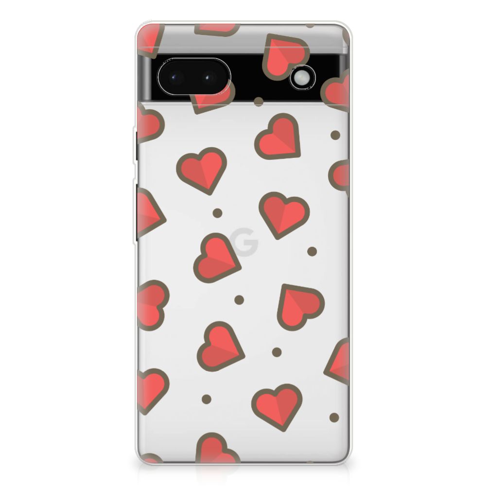 Google Pixel 6A TPU bumper Hearts B2C Telecom