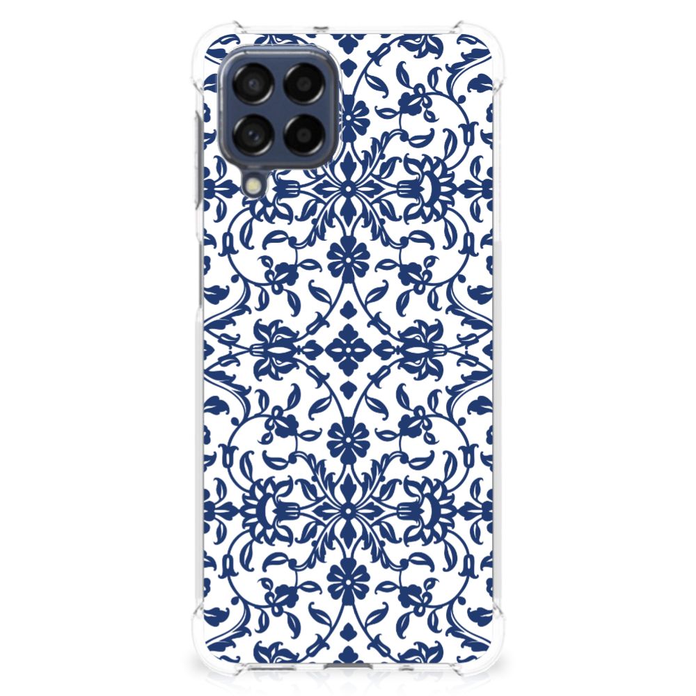 Samsung Galaxy M53 Case Flower Blue