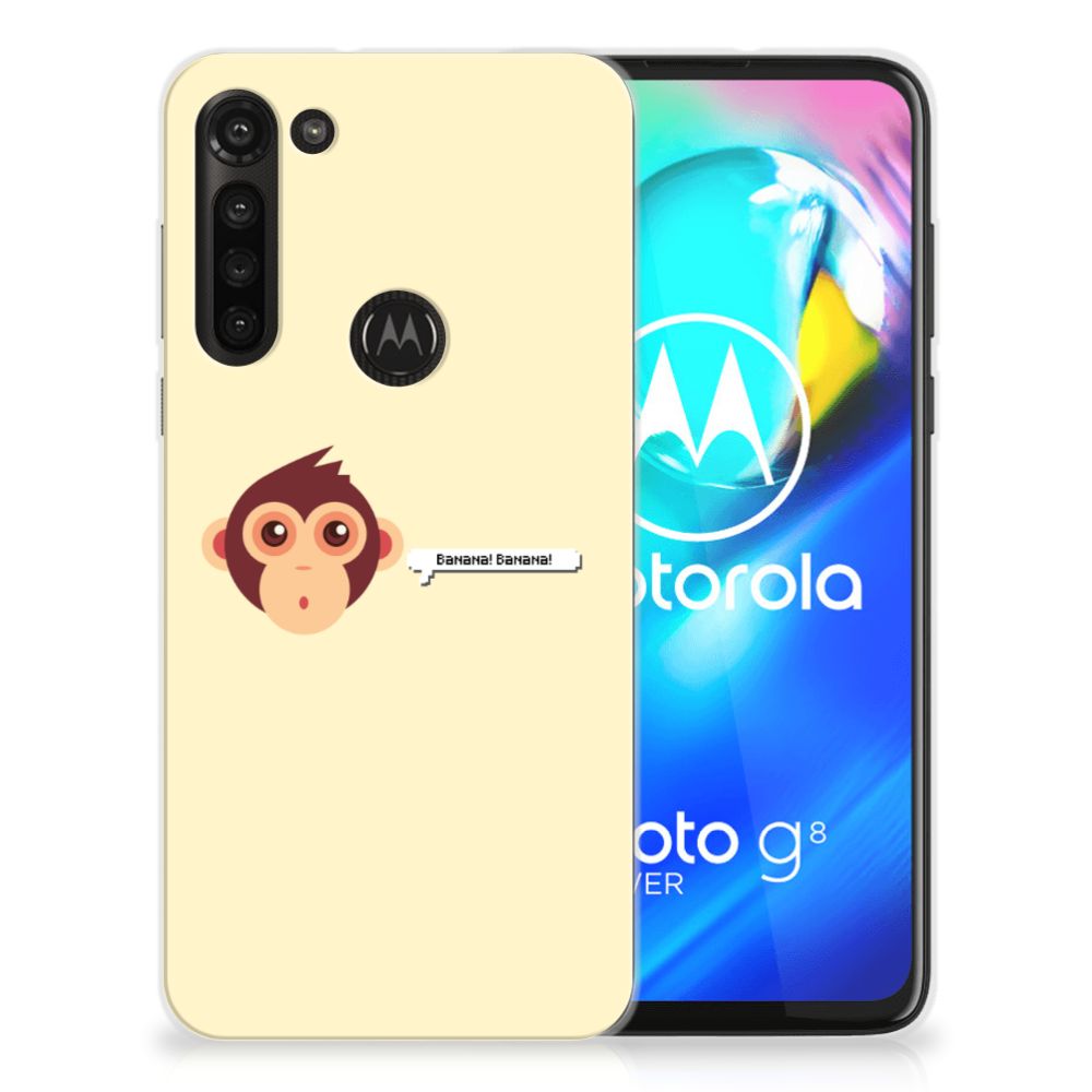 Motorola Moto G8 Power Telefoonhoesje met Naam Monkey B2C Telecom
