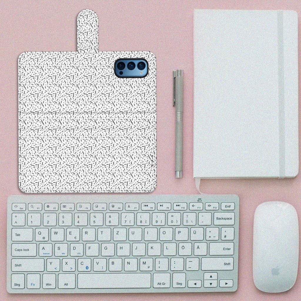 OPPO Reno 4 Pro 5G Telefoon Hoesje Stripes Dots