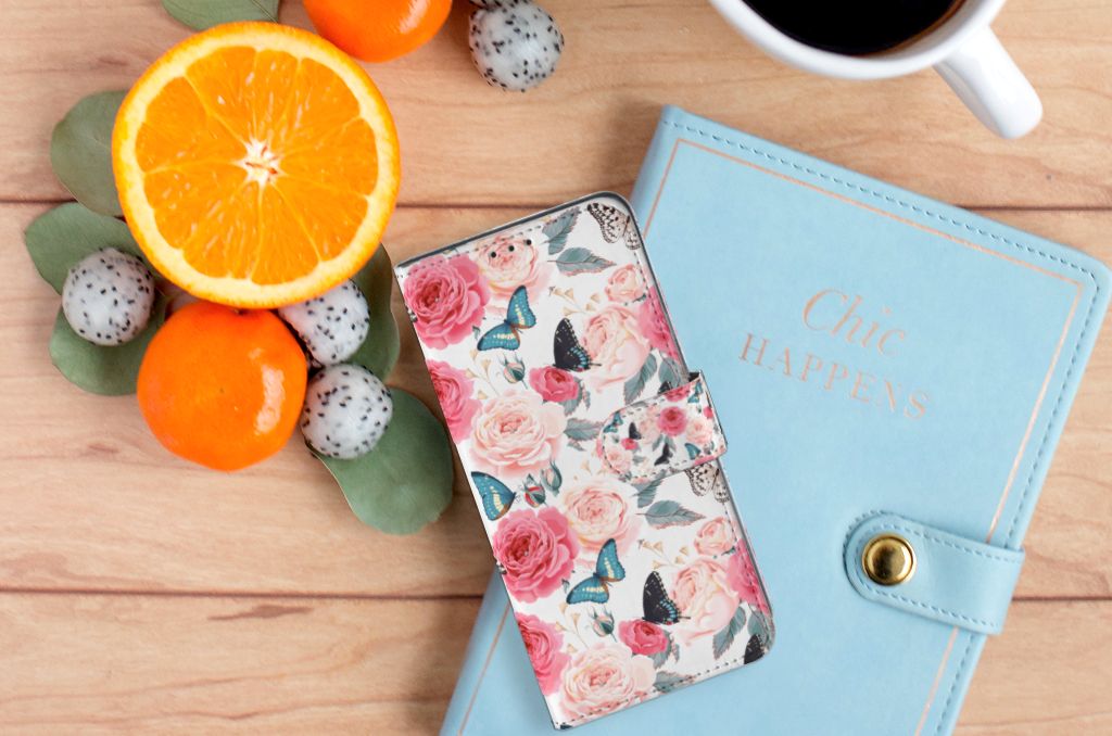 OPPO A91 | Reno3 Hoesje Butterfly Roses