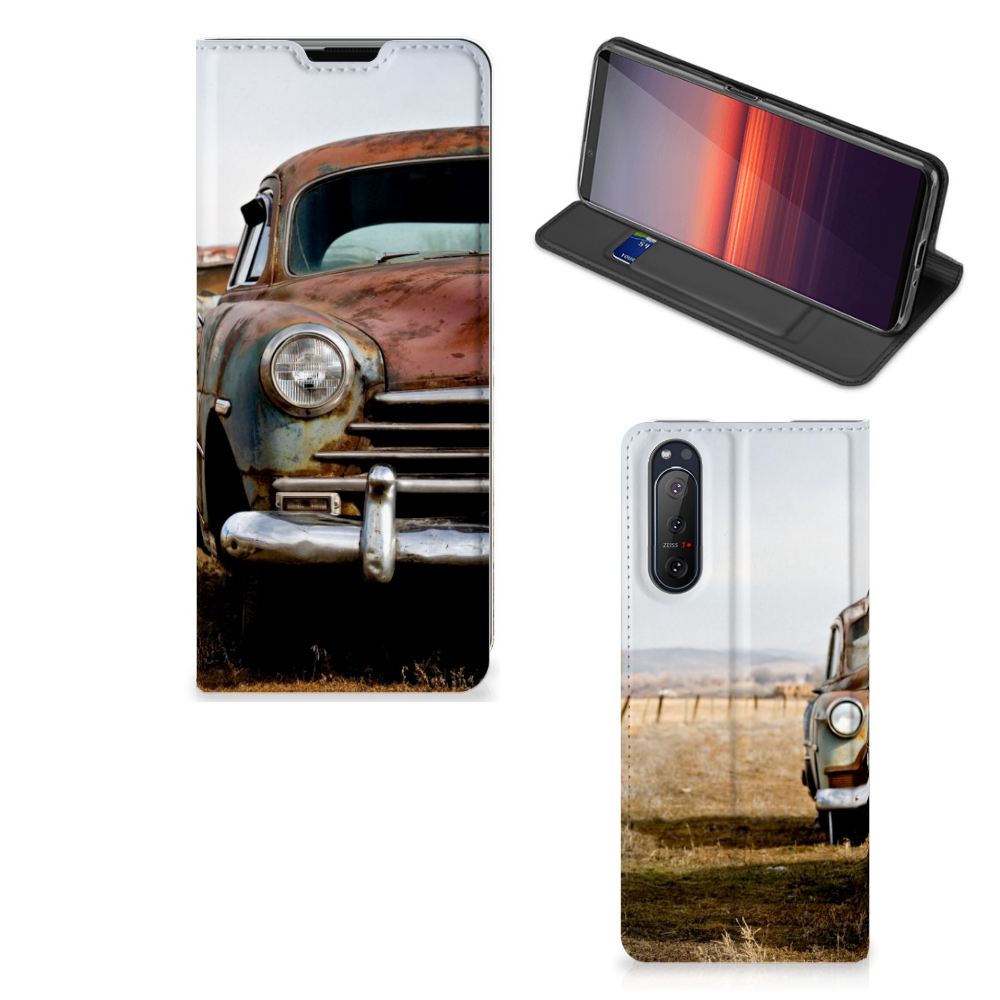 Sony Xperia 5 II Stand Case Vintage Auto - B2C Telecom