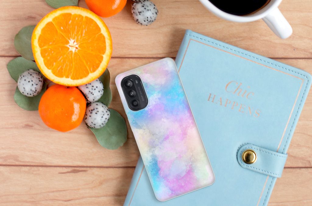 Hoesje maken Motorola Moto G52/G82 Watercolor Light