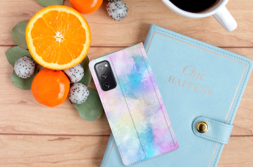 Bookcase Samsung Galaxy S20 FE Watercolor Light - B2C Telecom