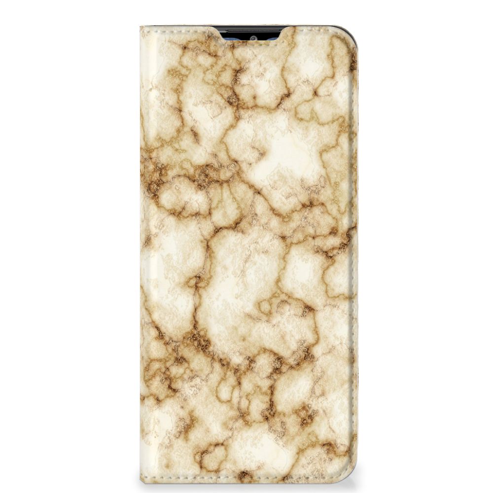 Samsung Galaxy M02s | A02s Standcase Marmer Goud - B2C Telecom