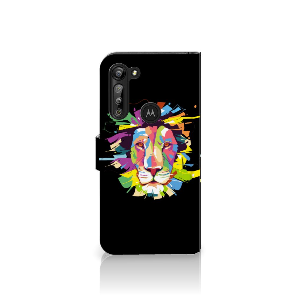 Motorola G8 Power Leuk Hoesje Lion Color