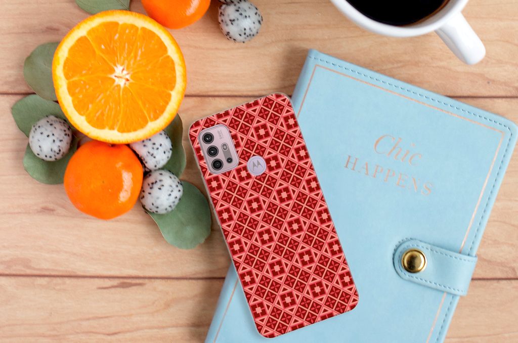 Motorola Moto G30 | G10 TPU bumper Batik Rood