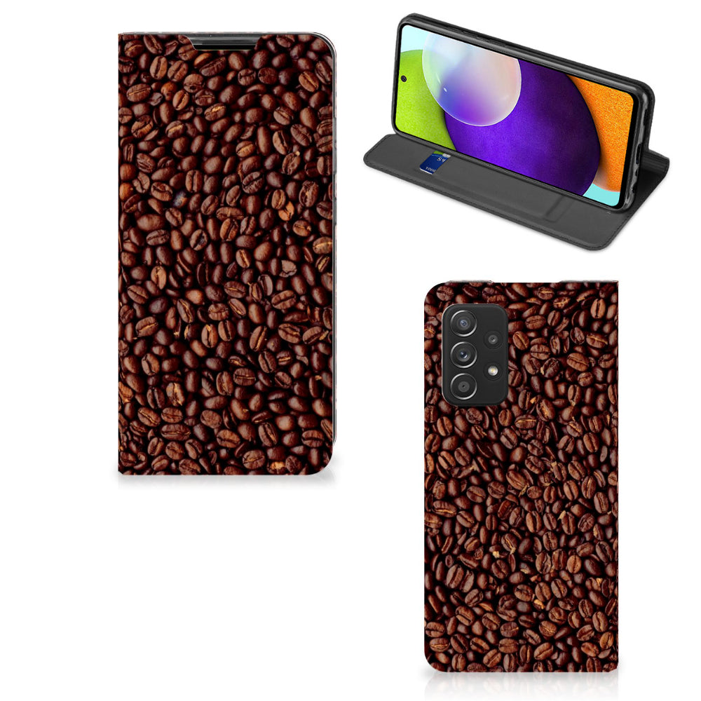 Samsung Galaxy A52 Flip Style Cover Koffiebonen