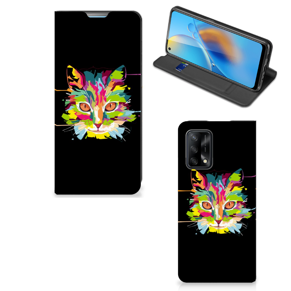 OPPO A74 4G Magnet Case Cat Color - B2C Telecom