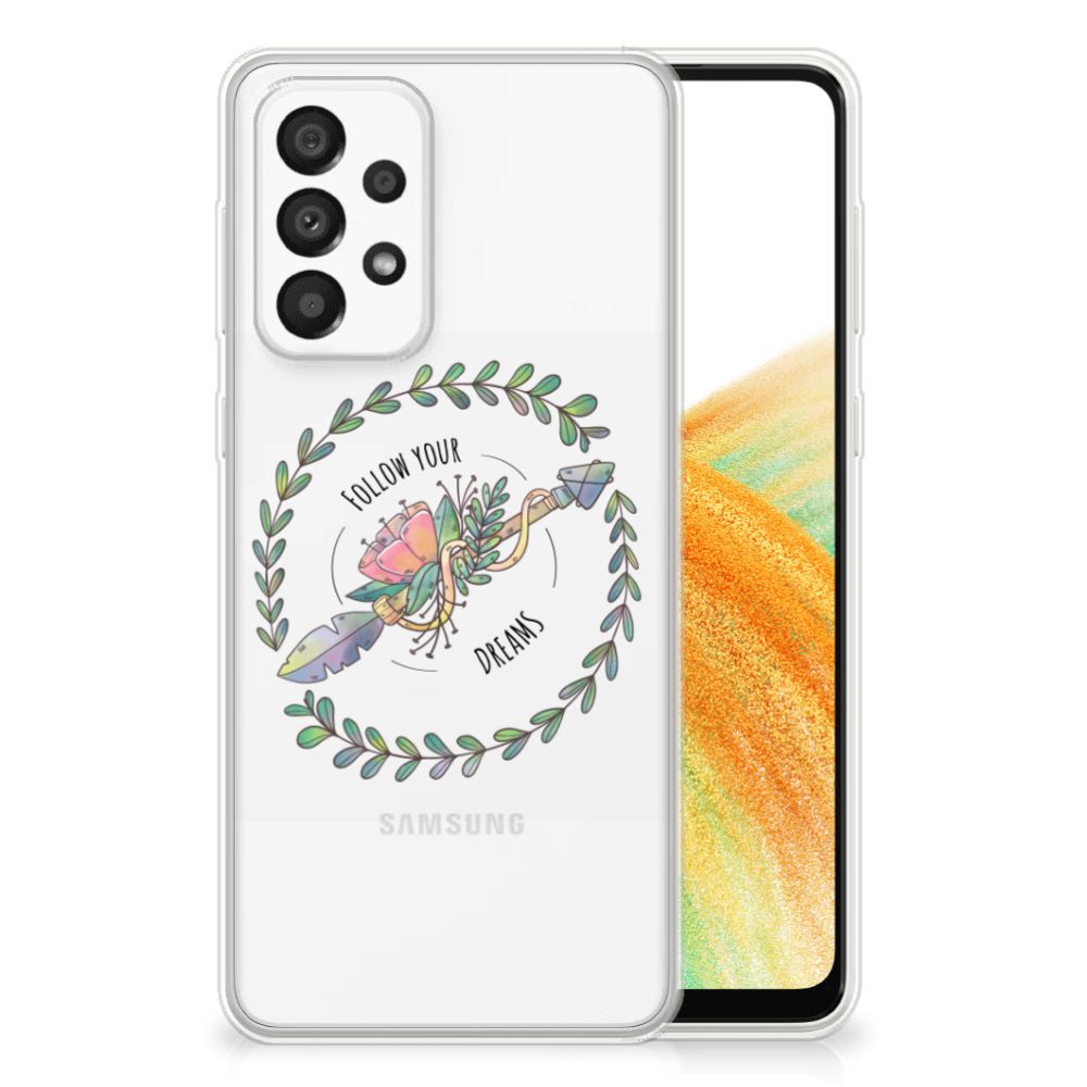 Samsung Galaxy A33 5G Telefoonhoesje met Naam Boho Dreams B2C Telecom