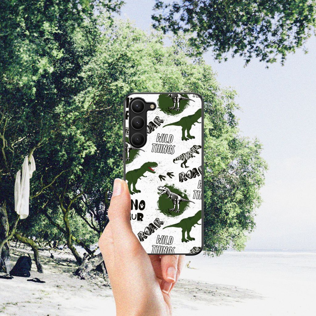 Dierenprint Telefoonhoesje voor Samsung Galaxy S23 Plus Dinosaurus B2C Telecom