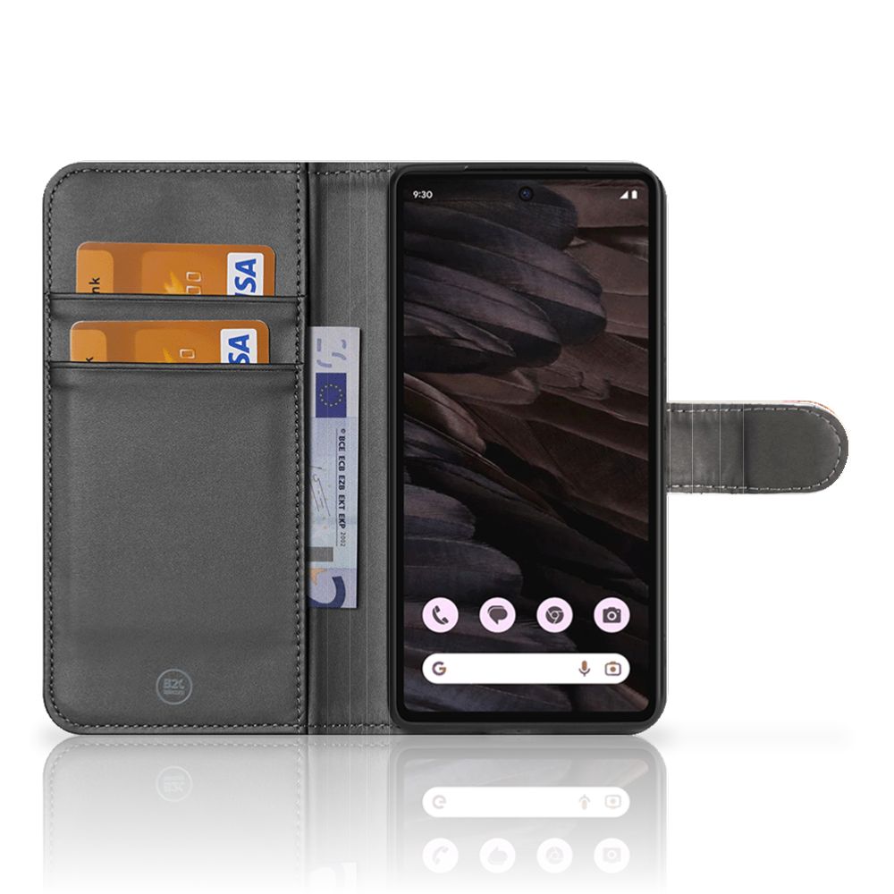 Telefoonhoesje met Pasjes voor Google Pixel 7A Paard