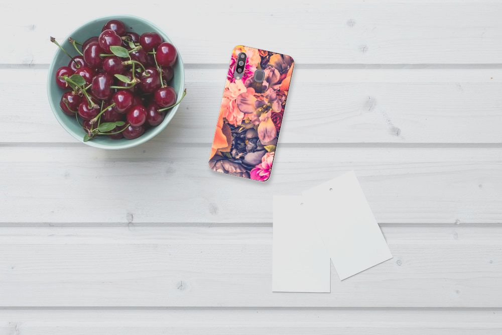 Samsung Galaxy M30 TPU Case Bosje Bloemen