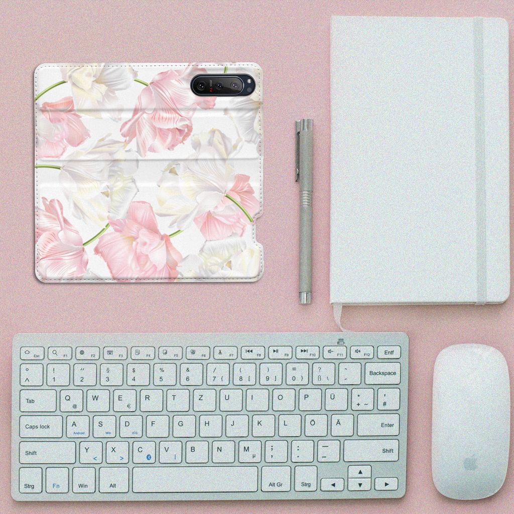Sony Xperia 5 II Smart Cover Lovely Flowers - B2C Telecom
