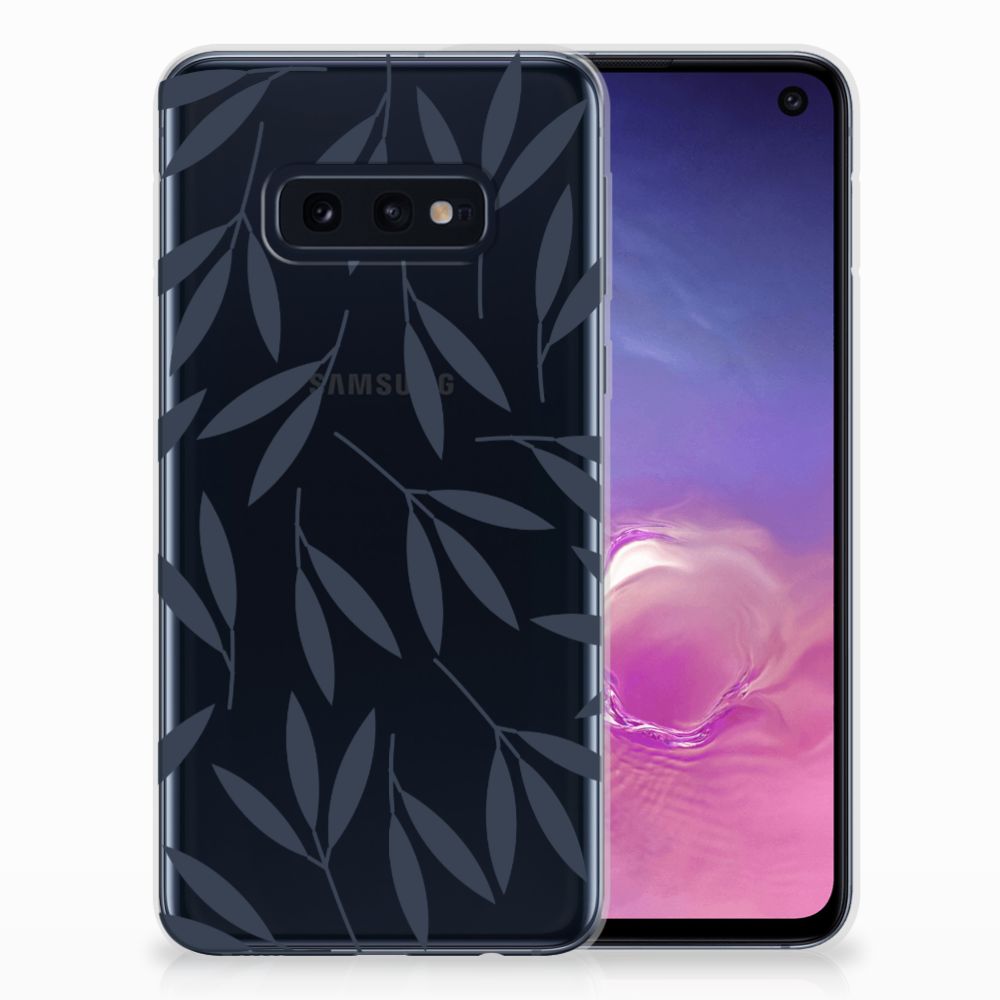 Samsung Galaxy S10e TPU Case Leaves Blue
