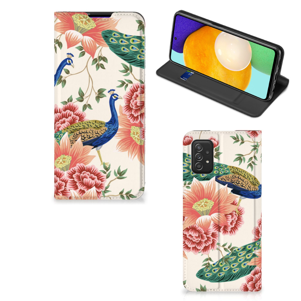 Hoesje maken voor Samsung Galaxy A03s Pink Peacock - B2C Telecom