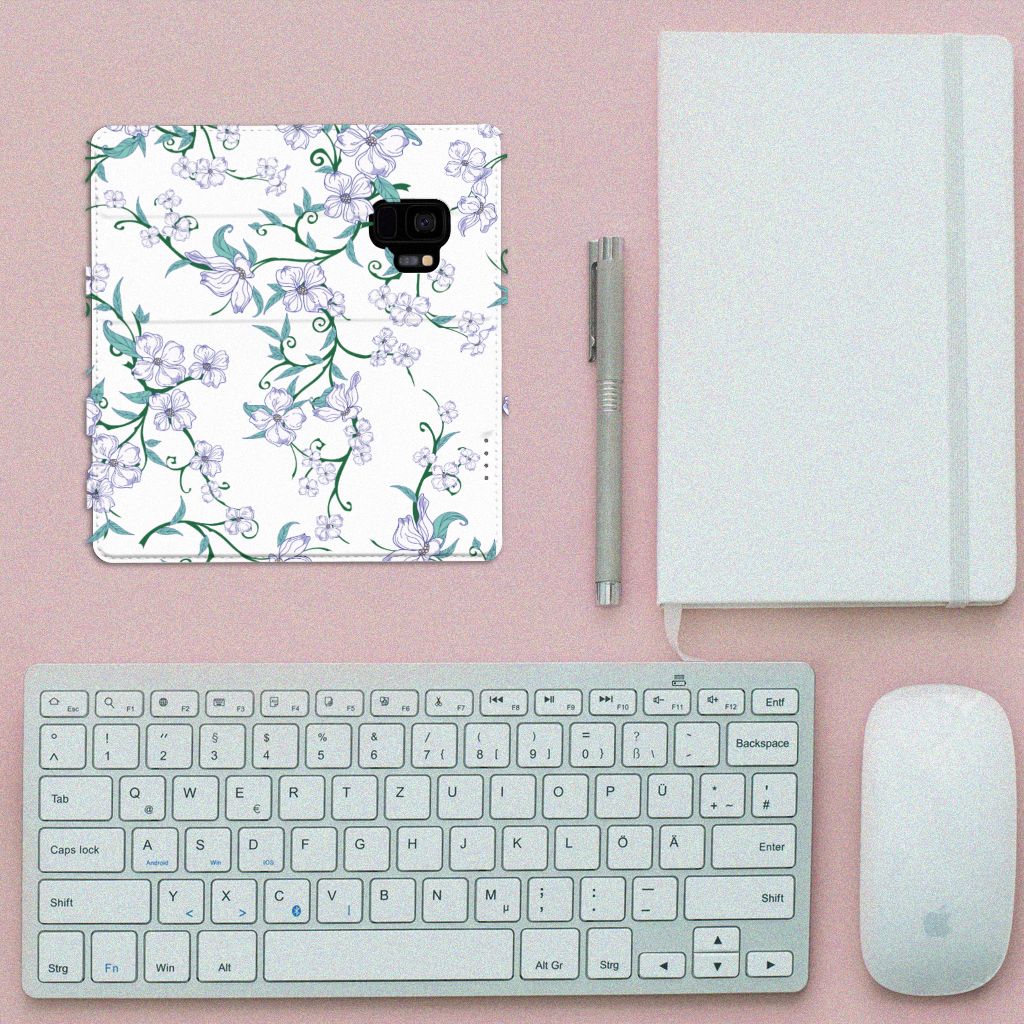 Samsung Galaxy S9 Uniek Smart Cover Blossom White