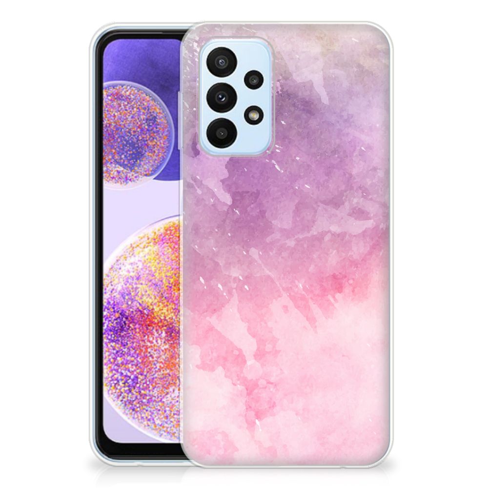 Hoesje maken Samsung Galaxy A23 Pink Purple Paint B2C Telecom