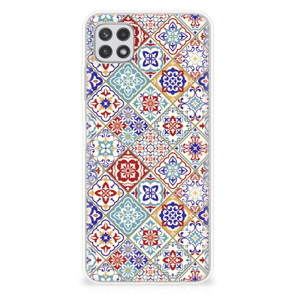 Samsung Galaxy A22 5G TPU Siliconen Hoesje Tiles Color B2C Telecom